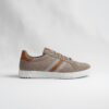 SneakerLab Unisex Casual Sneakers – Beige Brown Canvas Low-Top Shoes